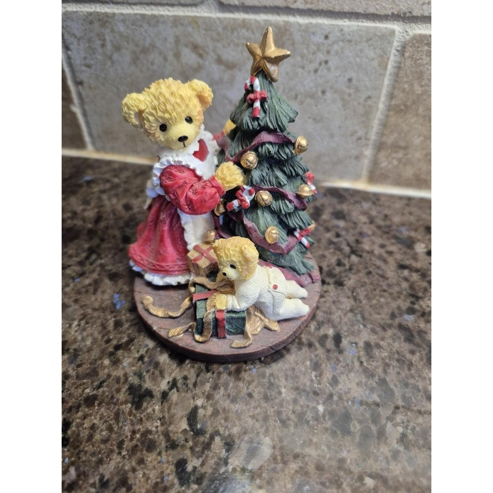 Lovable Teddies‎ Sarah and Edward Baby's First Christmas Avon Bear Figurine